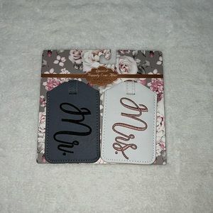 MR. & MRS. Happily Ever After Double Luggage Tag Set